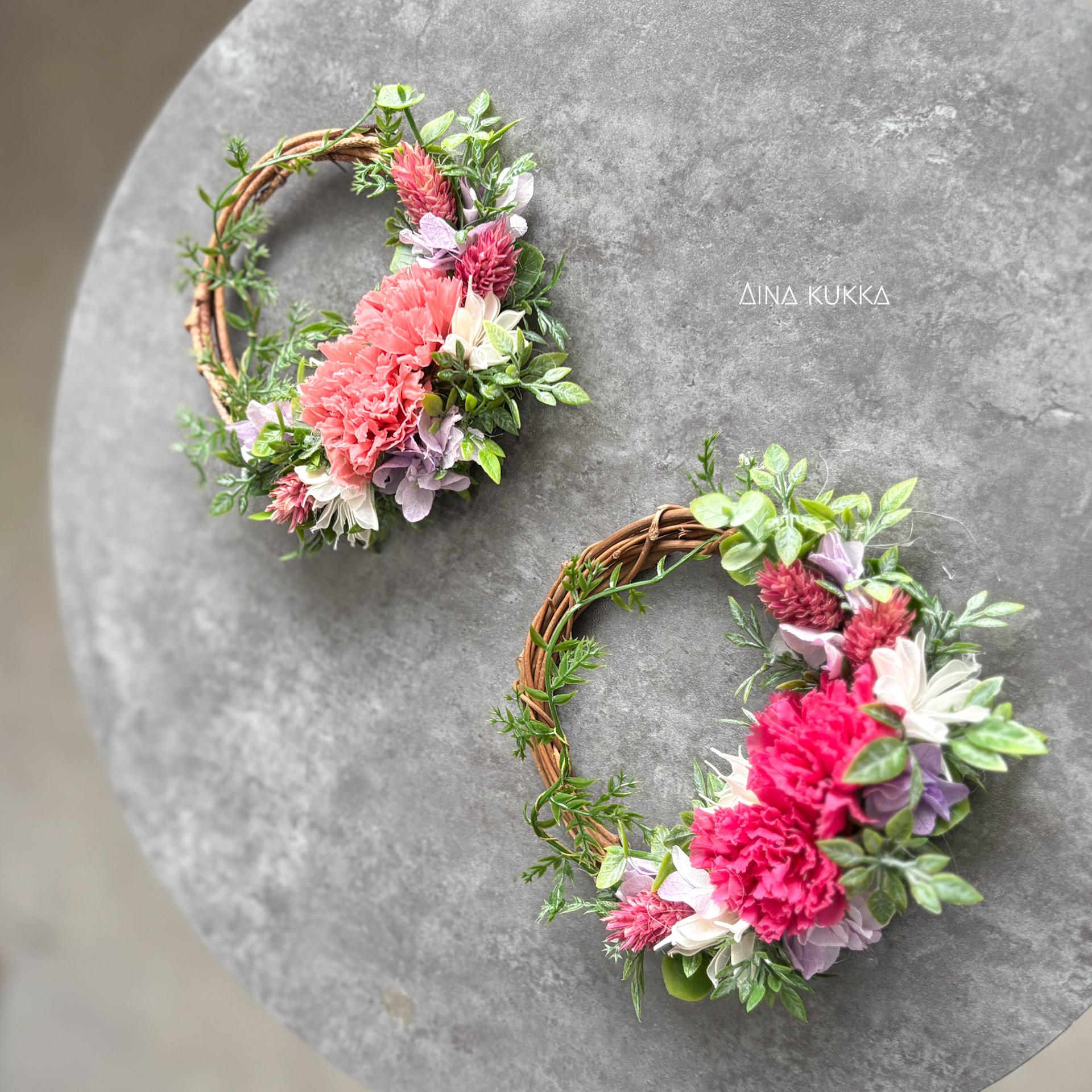 新作 《母の日早割》［ミニリース］カーネーション/カラー2種 | 5枚目