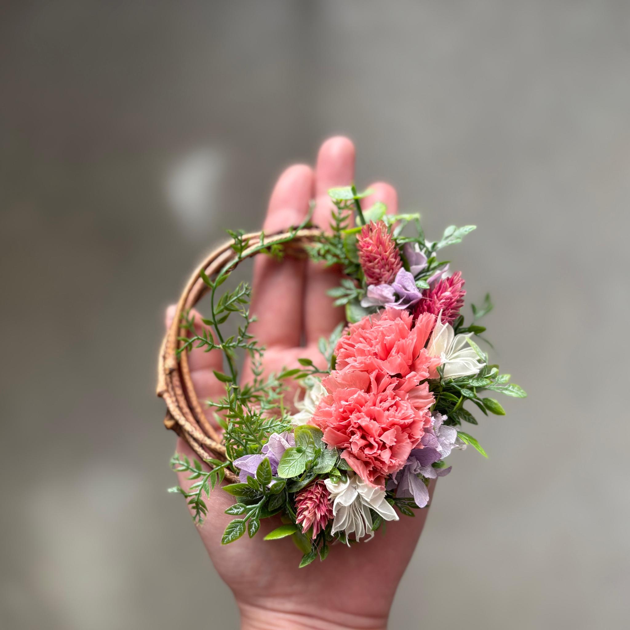 新作《母の日早割》春ギフト[お花と珈琲の贈り物]カーネーションのミニリース＋メッセージドリップバック5個～ | 16枚目