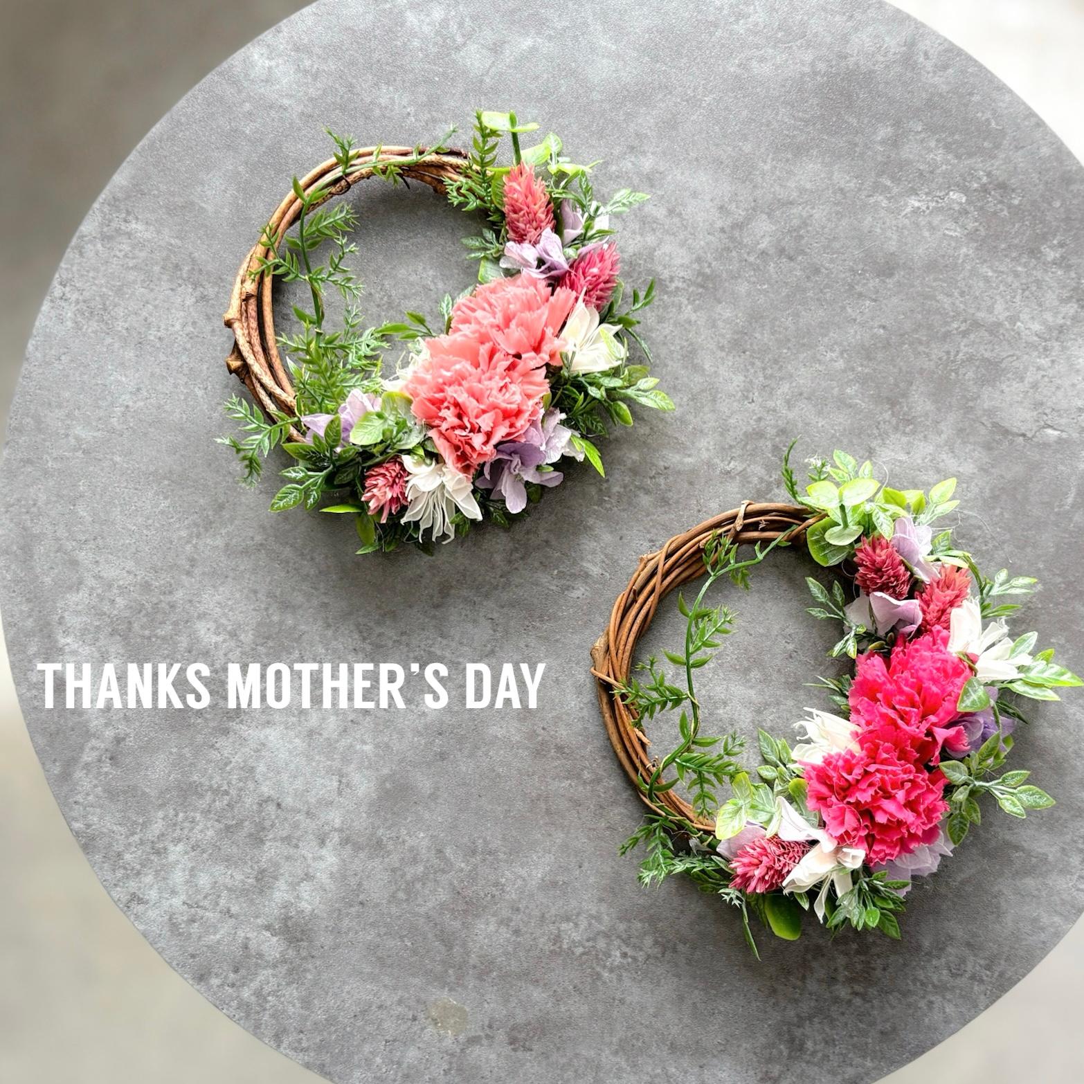 新作《母の日早割》春ギフト[お花と珈琲の贈り物]カーネーションのミニリース＋メッセージドリップバック5個～ | 8枚目