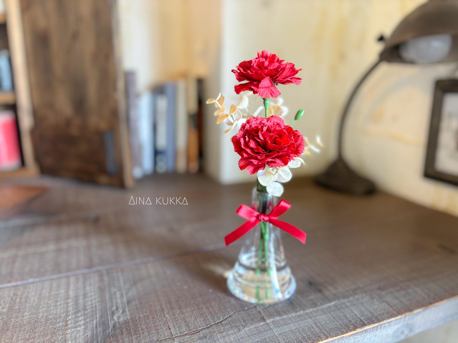 新作《母の日早割》［お花と珈琲の贈り物］カーネーションのフェイクウォーターアレンジ/選べるメッセージドリップバック5個 | 7枚目